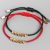 Tibetan Buddhist Creative Irregular Copper Beads Red Black Rope Pulling Bracelet For Women Men Handmade Knots Thread Bracelets